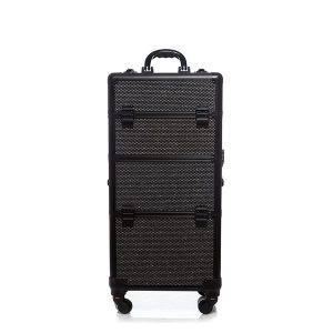Βαλίτσα με 4 ρόδες TC-3360R Black Glitter