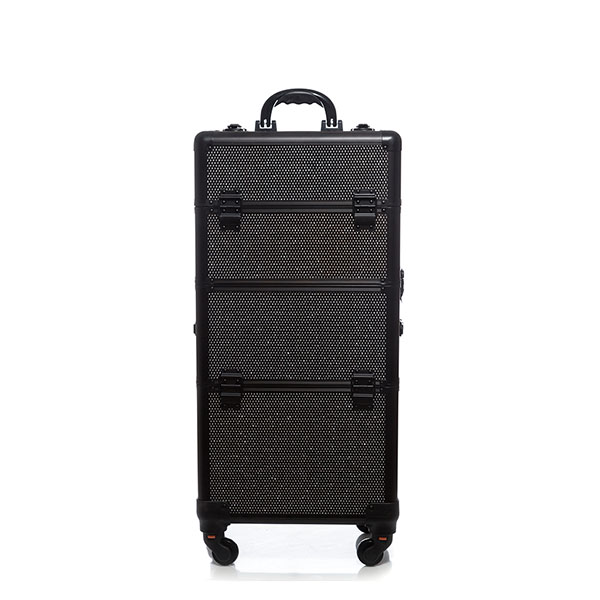 Βαλίτσα με 4 ρόδες TC-3360R Black Glitter